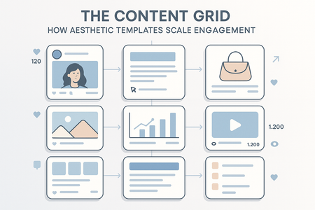The Content Grid: How Aesthetic Templates Scale Engagement
