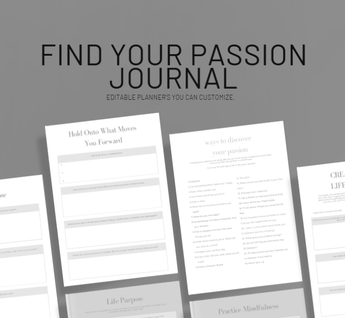 Find Your Passion: Journal