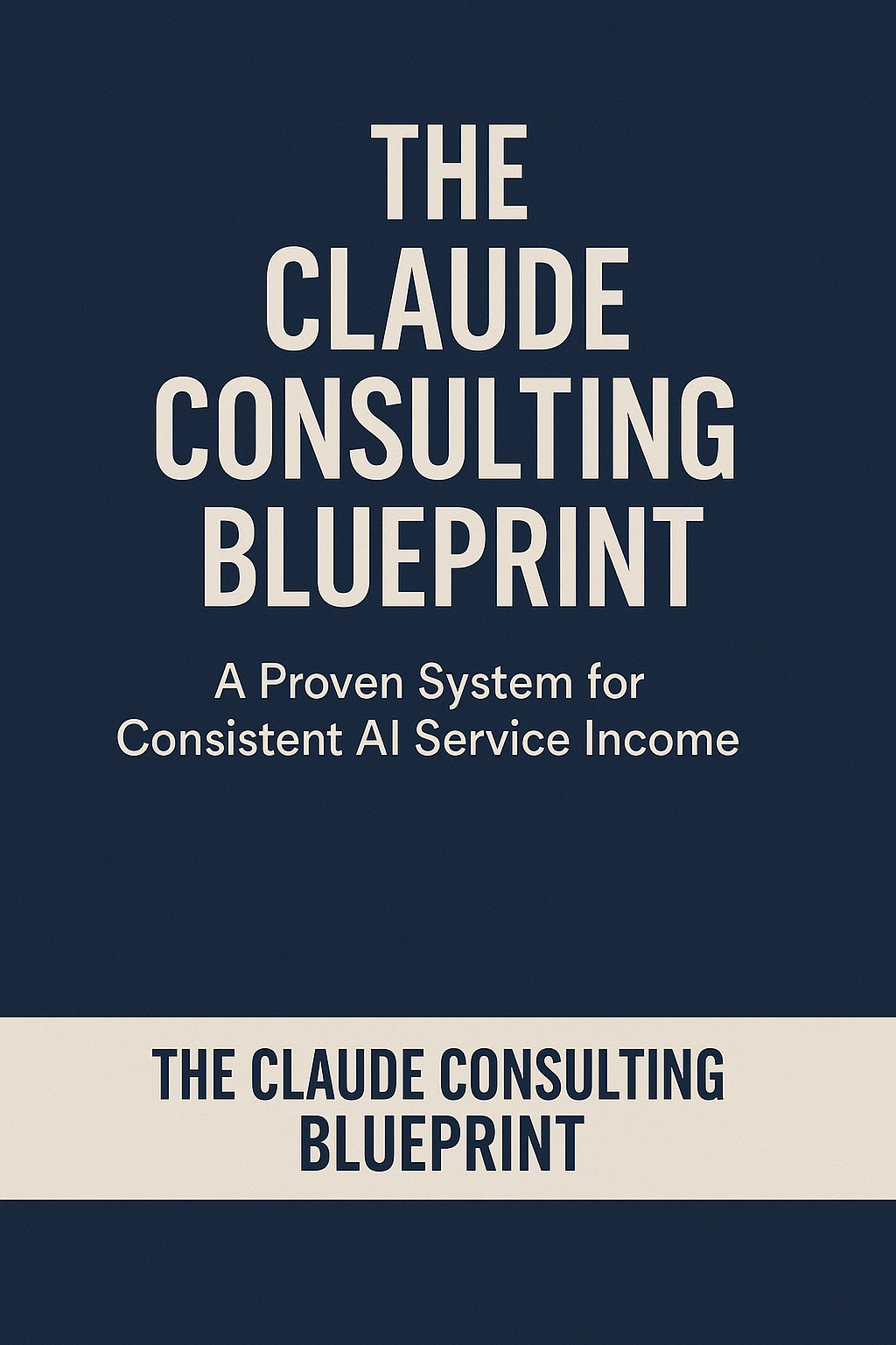 The Claude Consulting Blueprint A Proven System for Consistent AI Service Income