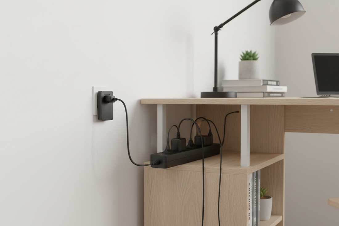 5 Flat Plug Power Strips Designed for Tight Studio Layouts