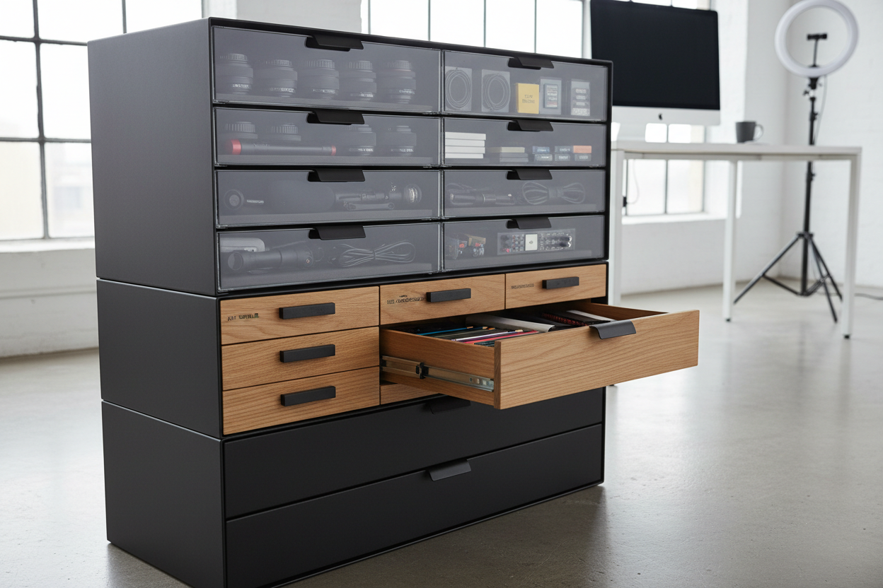 7 Modular Drawer Units Designed for Creator Gear, Not Office Supplies ...