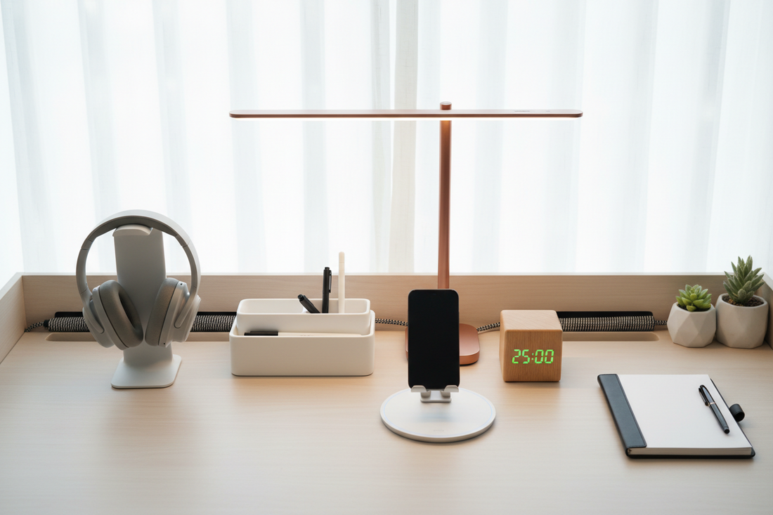 8 Desk Gadgets That Reduce Cognitive Load for Creators Who Multitask All Day