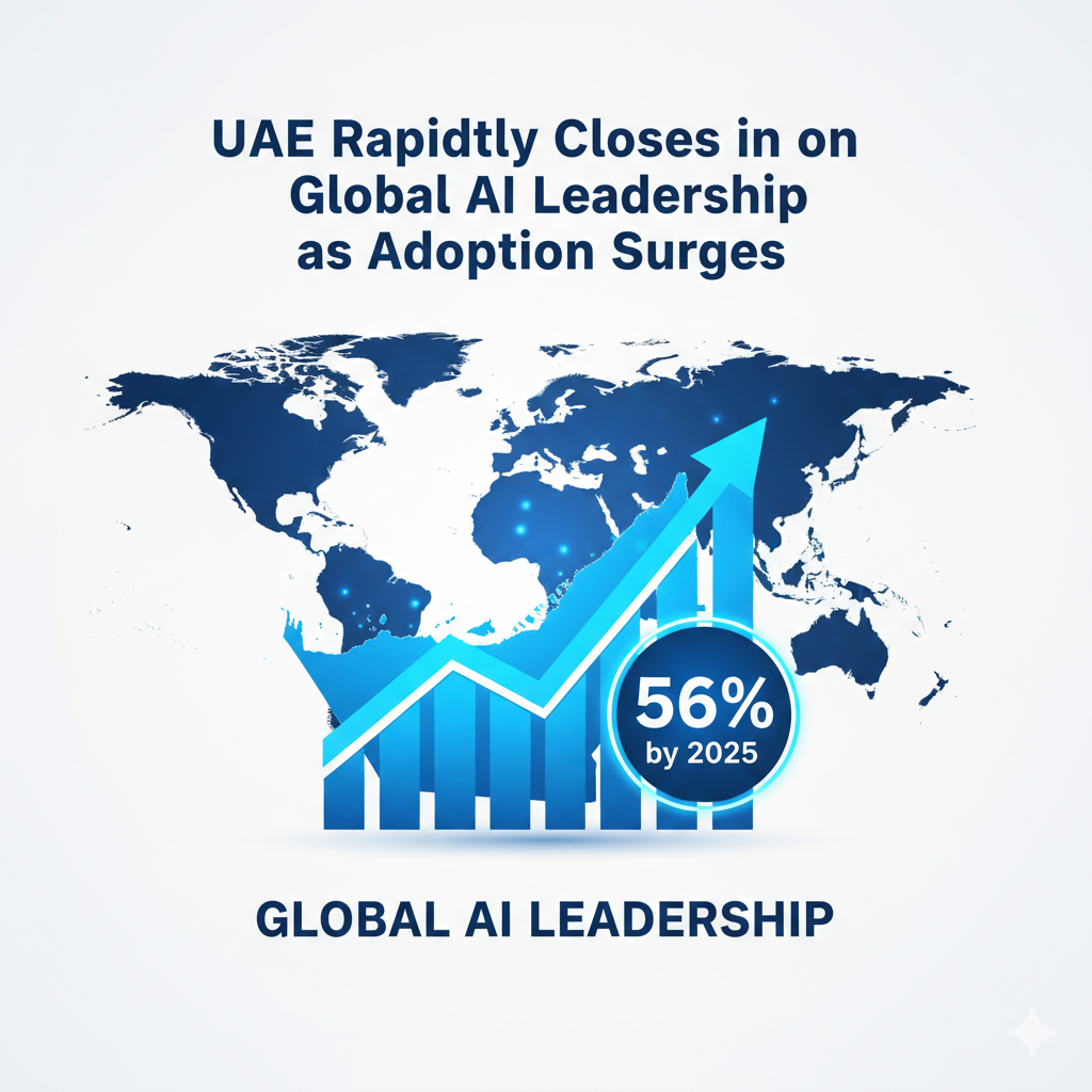UAE Rapidly Closes in on Global AI Leadership as Adoption Surges to 56 % by 2025