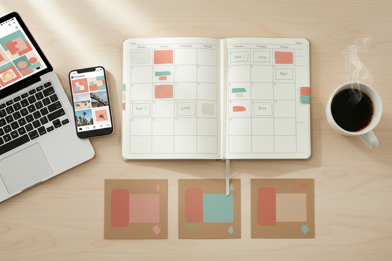 A Weekly Social Content System: Create Posts + On‑Brand Images in Under 60 Minutes