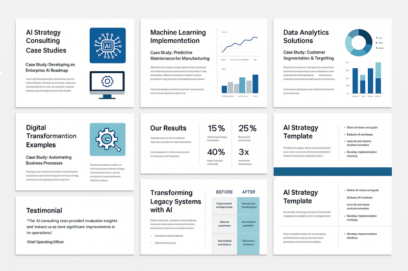 AI Consulting Portfolio Examples: Case Studies &amp; Templates