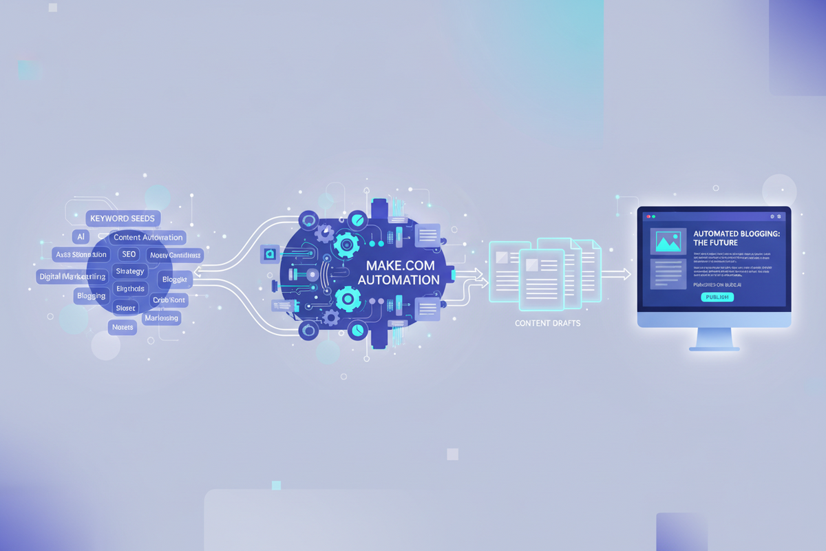 Automated Blog Production: From Keyword Seeds to Published Posts with Make.com