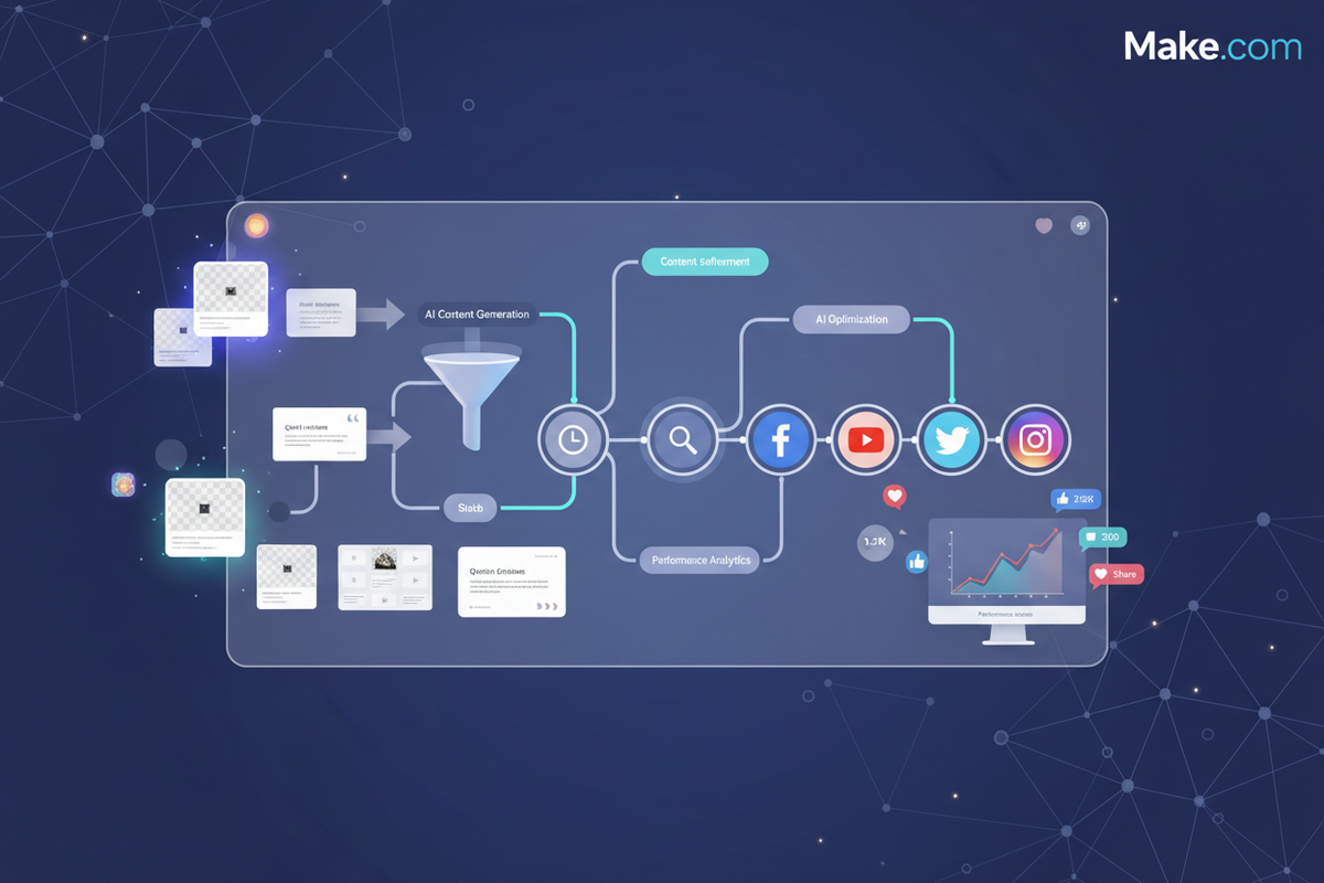 Meta Content Algorithm Basics Automating Meta Content: Make.com Workflows for Posts, Quotes, and ...