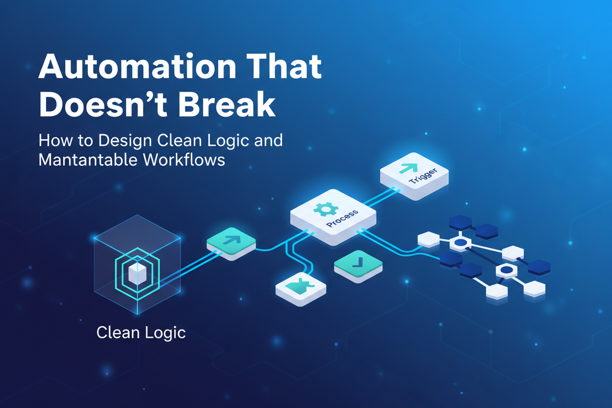 Automation That Doesn’t Break: How to Design Clean Logic and Maintainable Workflows