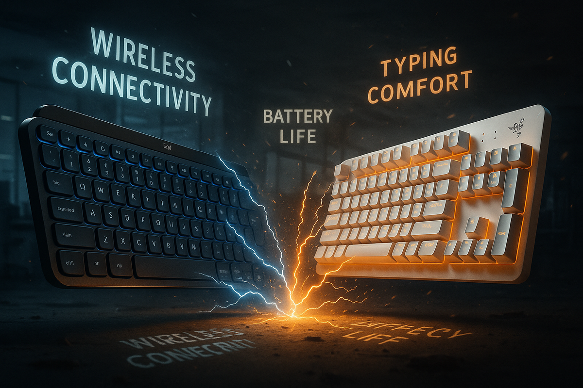 Battle of Keyboards: Logitech MX Keys vs. Razer Pro Type Ultimate