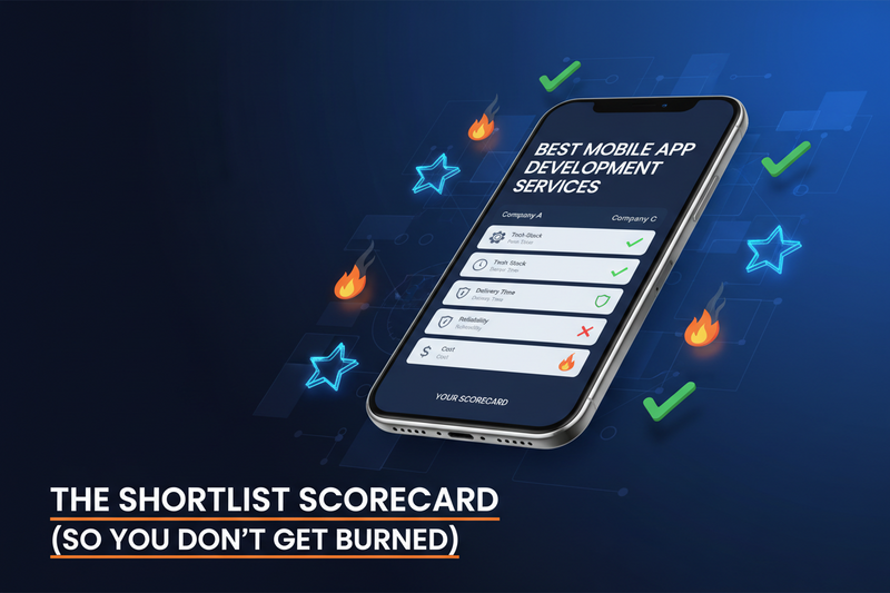 Best Mobile App Development Services: The Shortlist Scorecard (So You Don’t Get Burned)