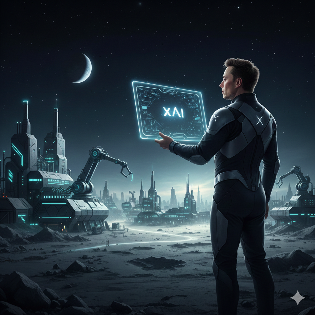 Elon Musk Pitches Moon Factory to Supercharge xAI’s Artificial Intelligence Ambitions