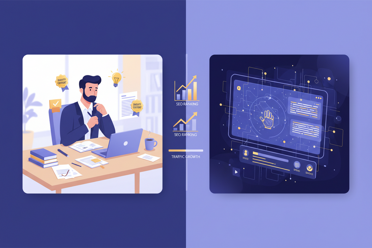 Blog Content Writing Service vs AI Writing Tool: The Real Quality Difference for Rankings