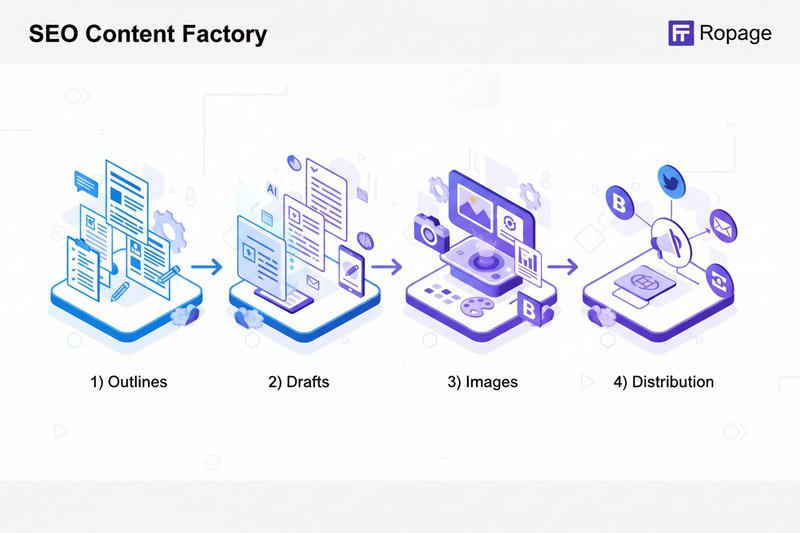 Build an SEO Content Factory: Automations for Outlines, Drafts, Images, and Distribution