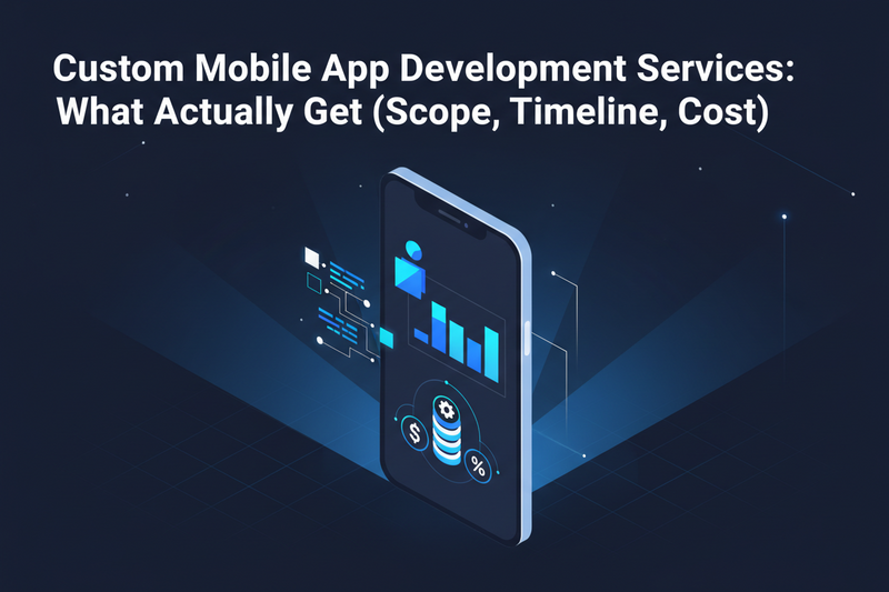 Custom Mobile App Development Services: What You Actually Get (Scope, Timeline, Cost)
