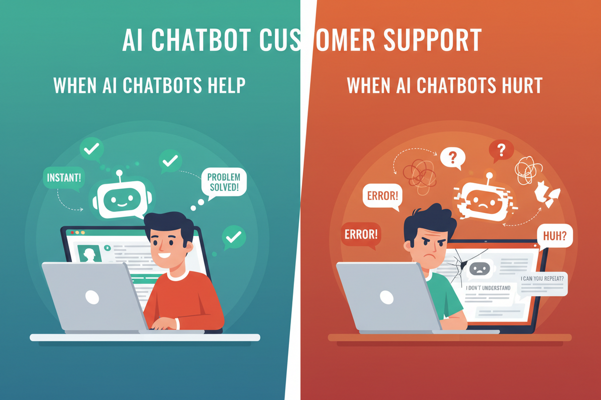 Customer Support AI Chatbot Development for Websites: When It Helps vs When It Hurts