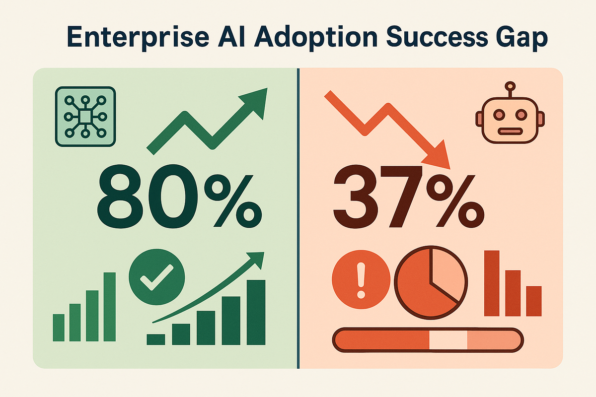 Enterprise AI Adoption: 80% vs 37% Success Gap Explained