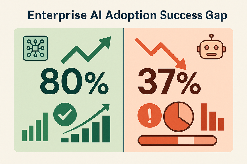 Enterprise AI Adoption: 80% vs 37% Success Gap Explained