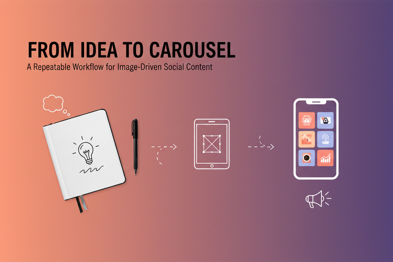 From Idea to Carousel: A Repeatable Workflow for Image-Driven Social Content