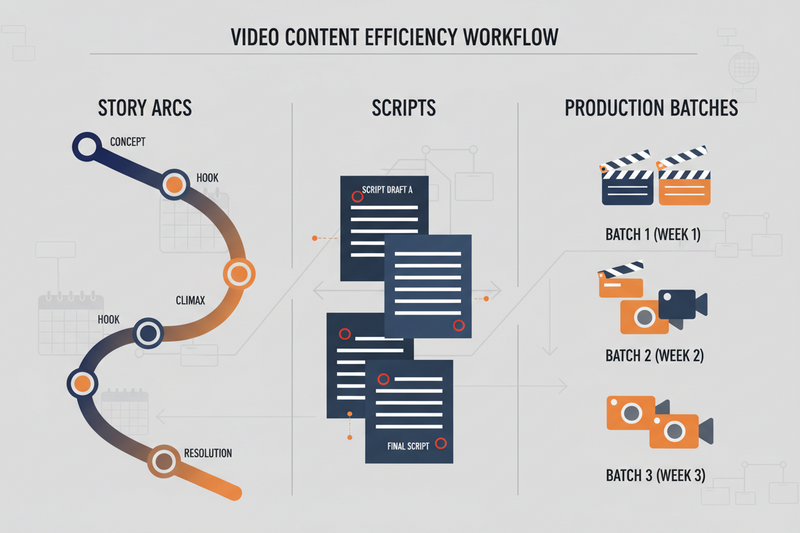 How to Plan Video Content at Scale: Story Arcs, Scripts, and Production Batches