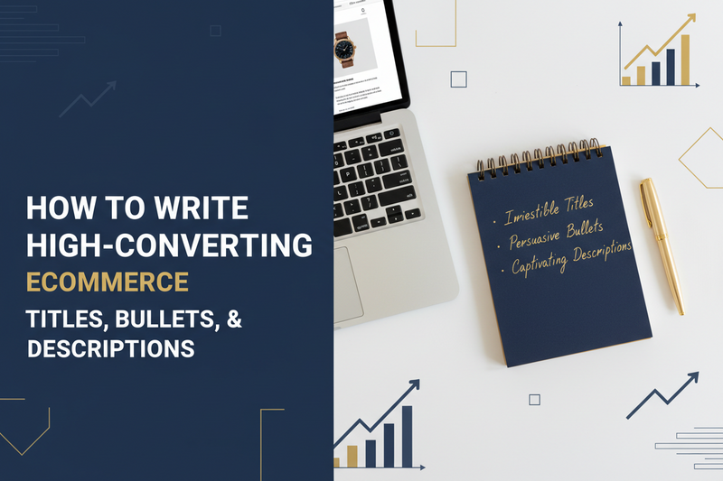 How to Write High‑Converting Ecommerce Titles, Bullets, and Descriptions (With Examples)