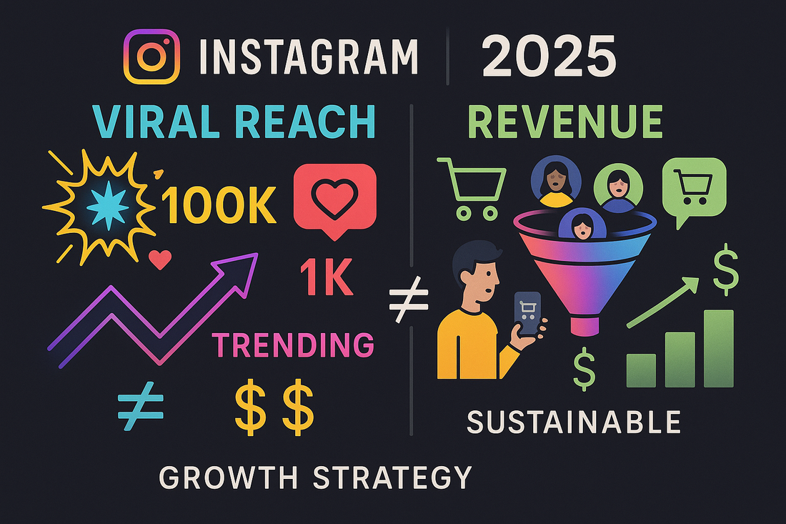 Instagram Growth in 2025: Why Viral Reach ≠ Revenue (But This Does)