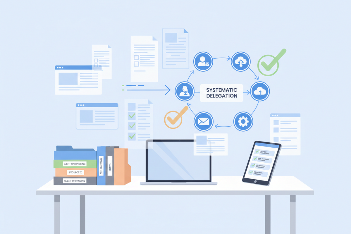 Outsourcing Virtual Assistant Services: The SOP-First Way to Delegate Without Chaos