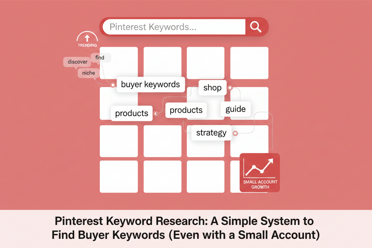 Pinterest Keyword Research: A Simple System to Find Buyer Keywords (Even with a Small Account)