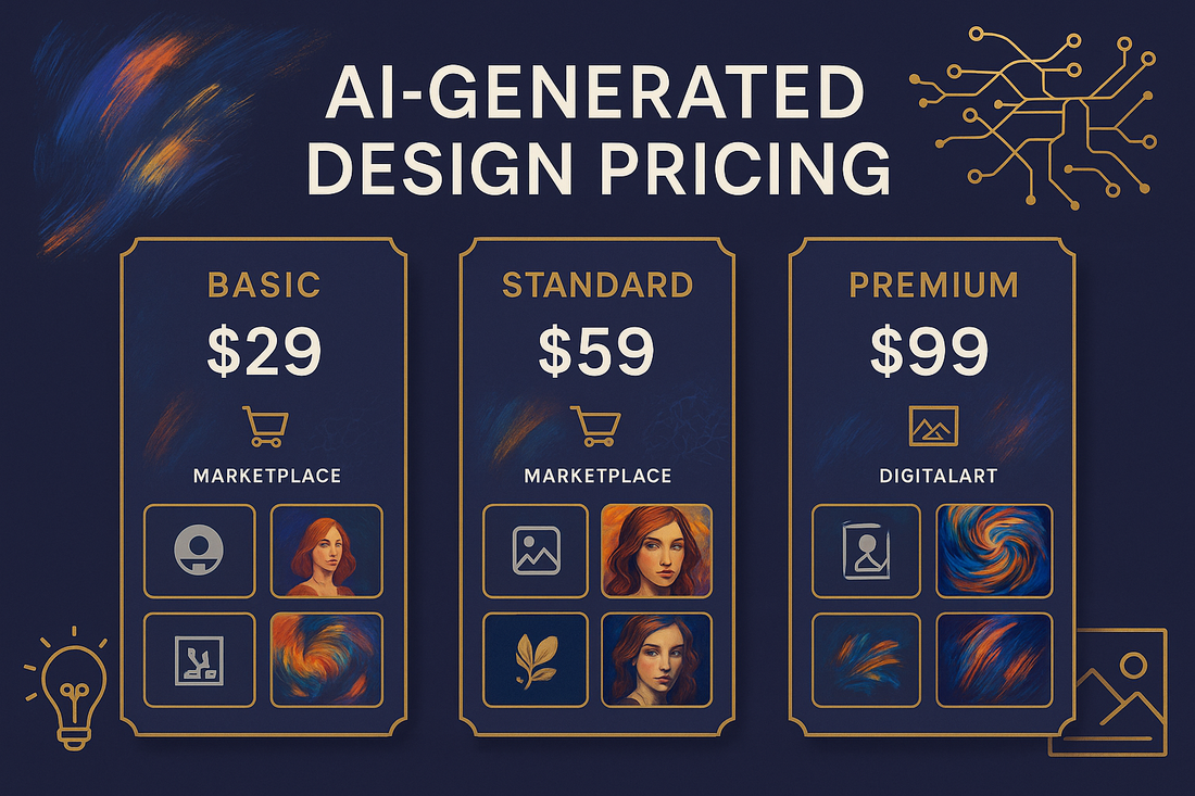 Pricing AI-Generated Design Services: Midjourney Packages Marketplaces