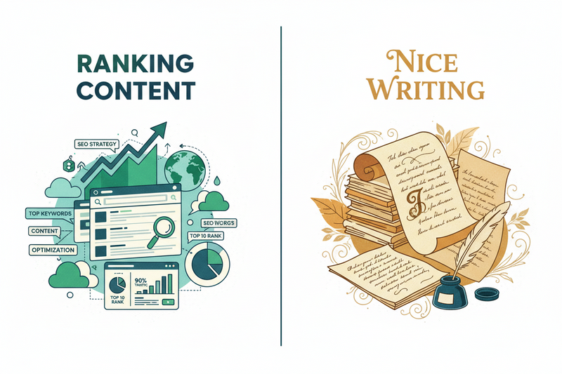 SEO Content Writing Services: How to Spot “Ranking Content” vs “Nice Writing”