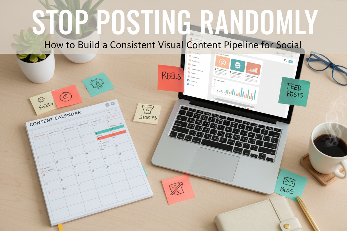 Stop Posting Randomly: How to Build a Consistent Visual Content Pipeline for Social