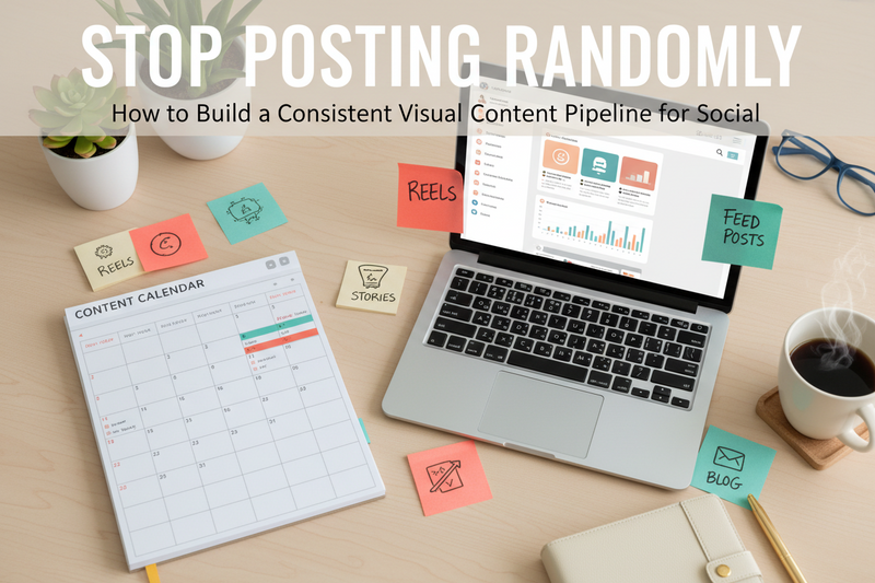 Stop Posting Randomly: How to Build a Consistent Visual Content Pipeline for Social
