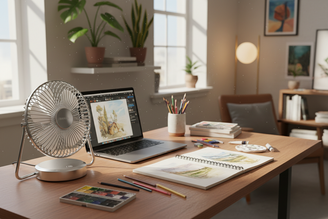 The Best Compact Fans for Creators Working in Non-AC Spaces