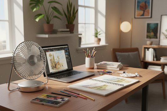 The Best Compact Fans for Creators Working in Non-AC Spaces