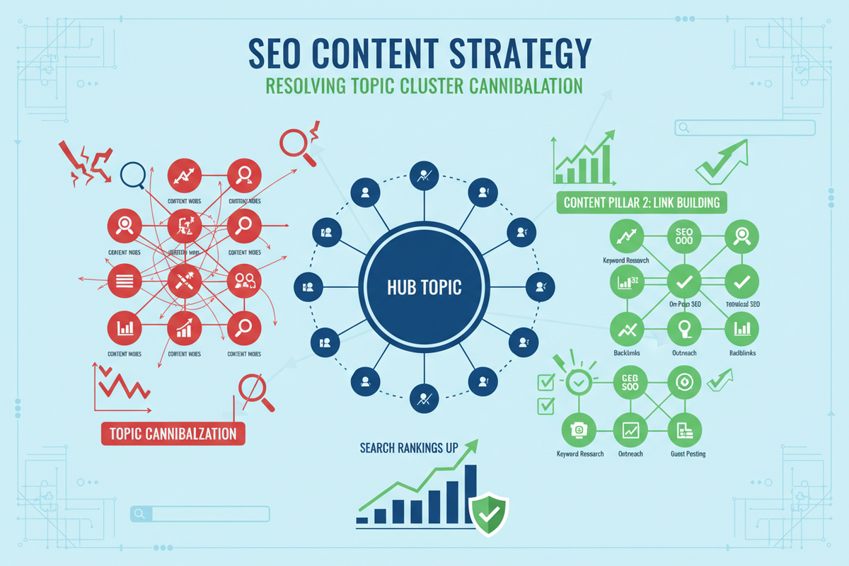 Topic Cluster Cannibalization: How to Fix Overlapping Posts and Regain Rankings