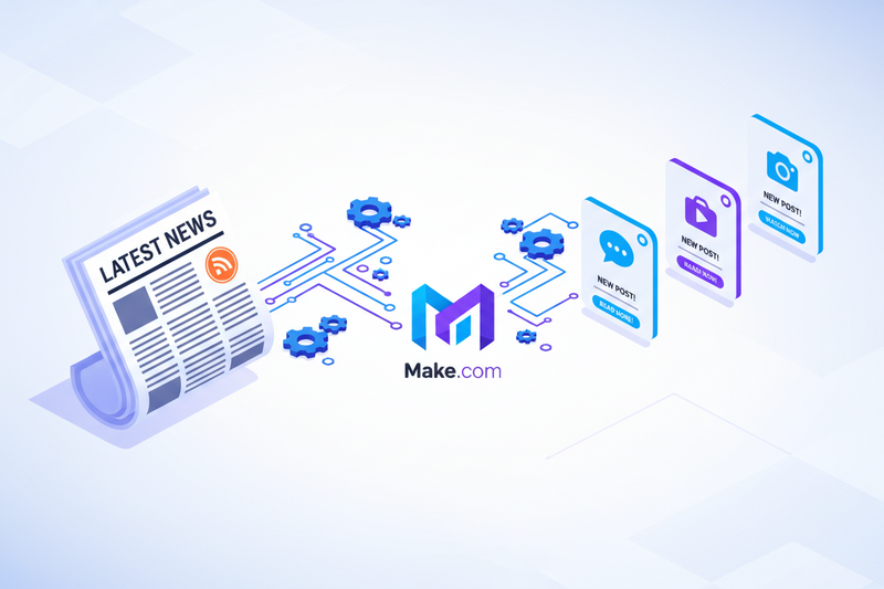 Turn News into Posts: Automating Social Summaries with Make.com