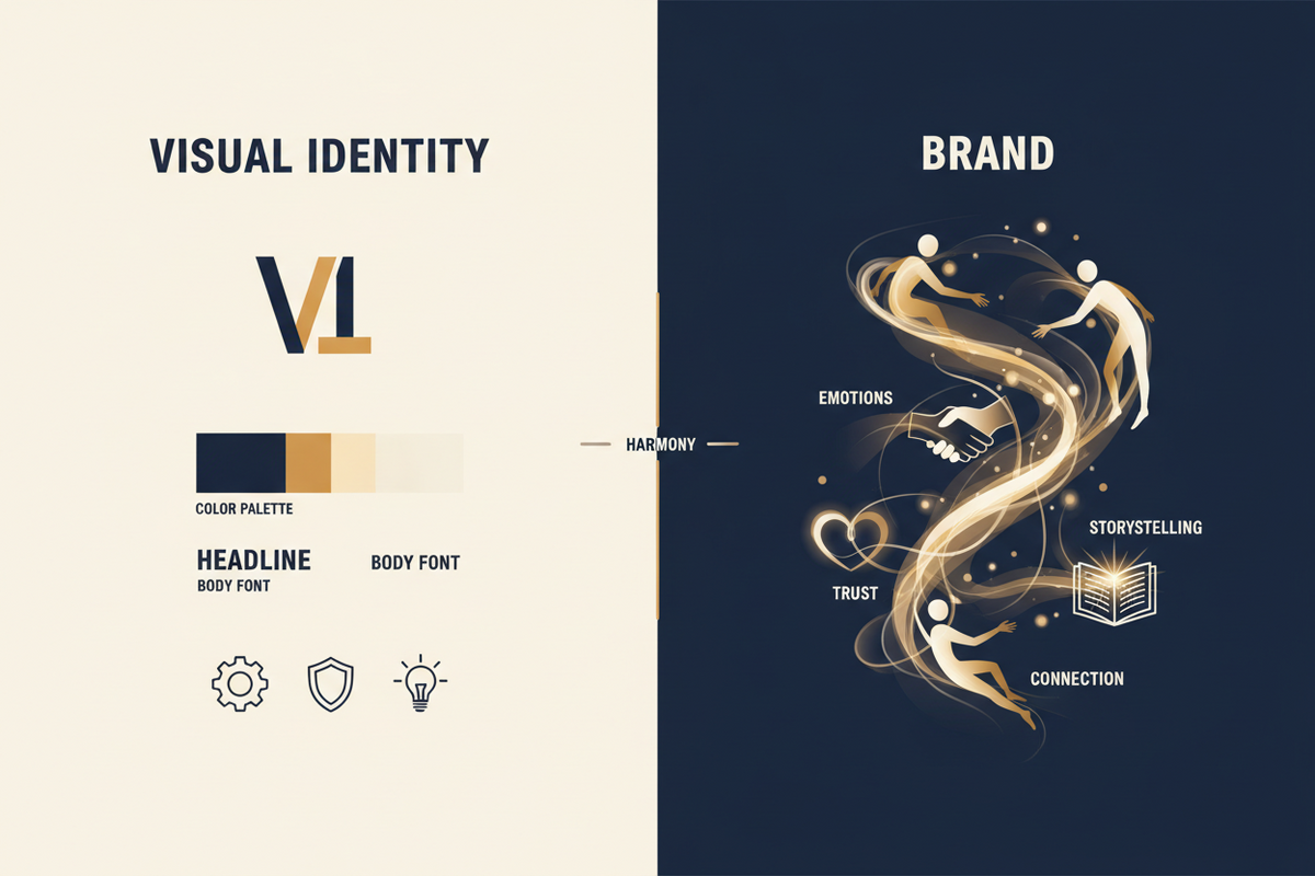 Visual Identity vs Brand: Why the Difference Matters