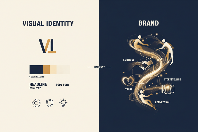 Visual Identity vs Brand: Why the Difference Matters