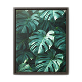 Serene Monstera Delicacy - Overhead Leaves Art Print