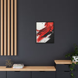 Abstract Red & Black Chaos - 8K Ink-Acrylic Art Print