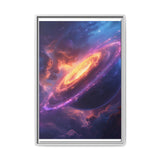 Iridescent Space Garden: Vivid Nebula & Celestial Flora Print