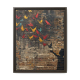Urban Dreamscape - Banksy-Inspired Paper Cranes Art Print