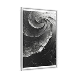 Abstract Swirls & Strokes - High-Contrast Black & White Art Print