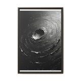 Abstract Swirls - High-Contrast Black & White Brush Art Print