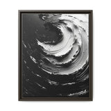 Abstract Swirls Black & White Art Print - High-Definition Brushwork
