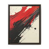 Vivid Red & Black Abstract Energy - Modern Ink-Acrylic Art Print