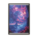 Stellar Garden: Neon Cosmos & Alien Flora Wall Art Print