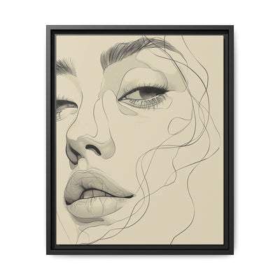 Japandi Minimalist One-Line Art Portrait - Museum Grade Print