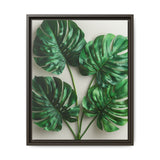 Serene Monstera Elegance - Overhead Leaf Art Print