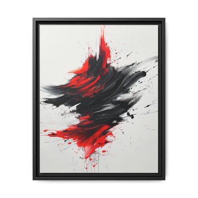 Abstract Red and Black Chaos - High-Detail Modern Art Print