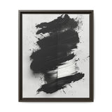 Abstract Monochrome Brushstrokes - Dynamic Canvas Art Print